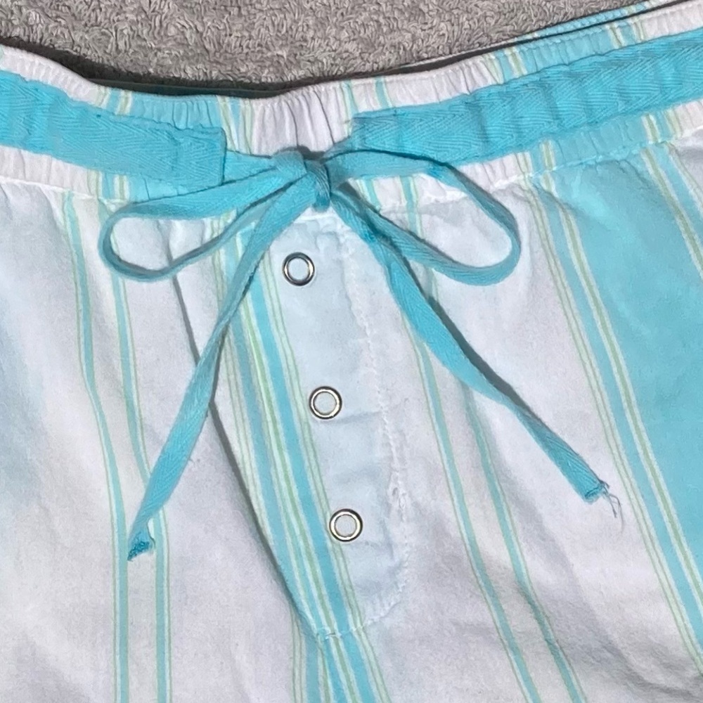 Gap Shorts Cotton Lightweight Turquoise White Extra Small - Picture 3 of 15